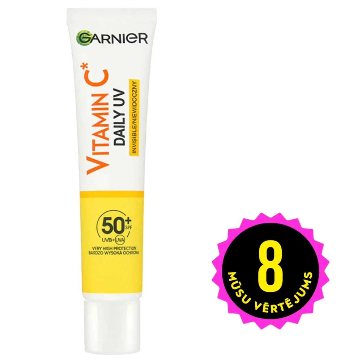 GARNIER Vitamin C Invisible UV fluīds ar SPF50+