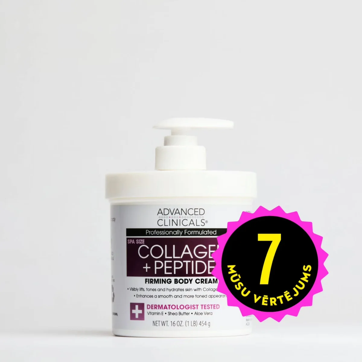 Advanced Clinicals Collagen Peptides Body Lotion & Face Mitrinātājs