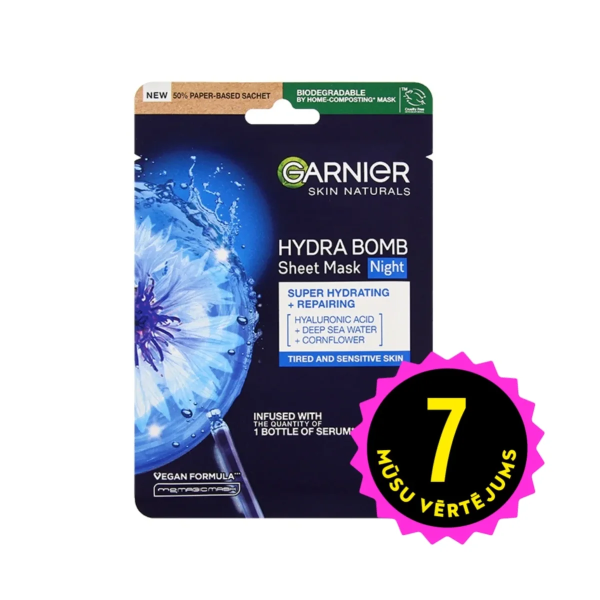 GARNIER Hydra Bomb Night sejas maska