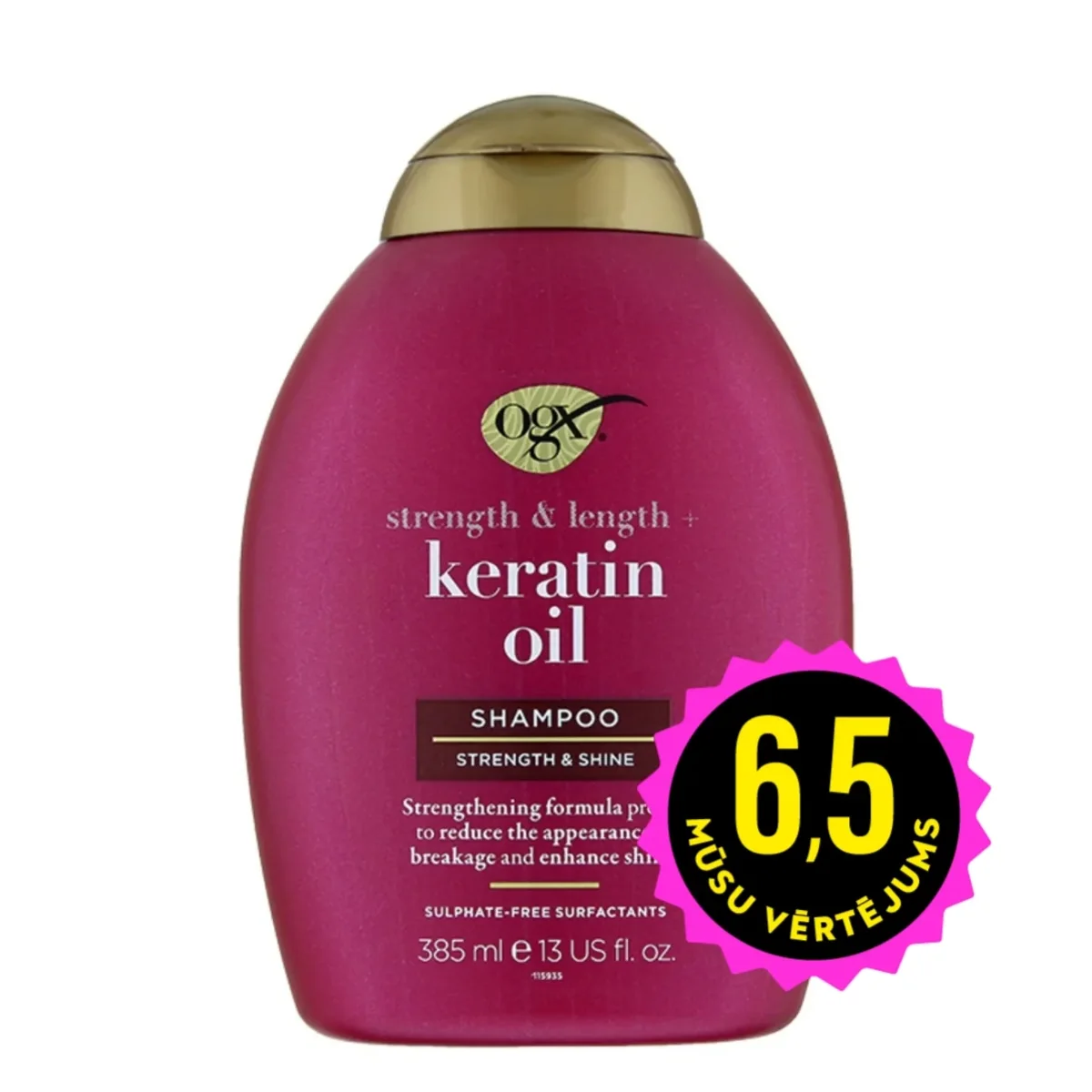 OGX Strength&length+ šampūns matiem