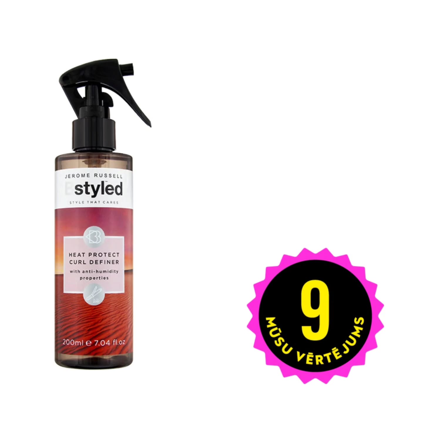 Jerome Russell Bstyled Heat Protect Curl.nenoskalojams līdzeklis cirtām ar termoaizsardzību.
