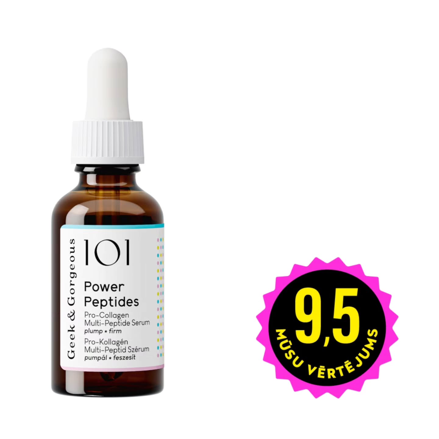 Geek & Gorgeous - Power Peptides - Stimulējošs Serums ar Peptīdiem