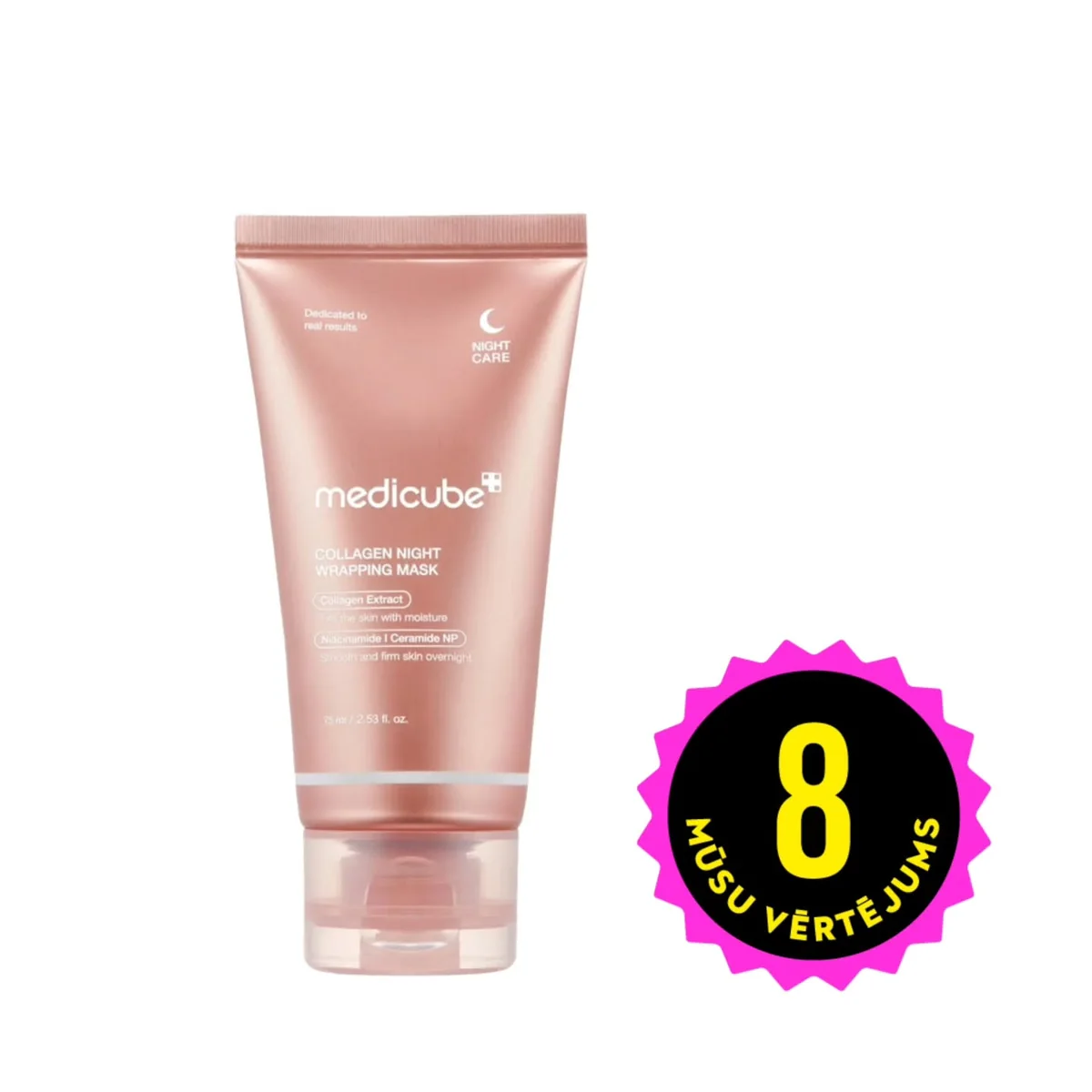 Nostiprinoša nakts maska sejai Medicube Collagen Night Wrapping Mask