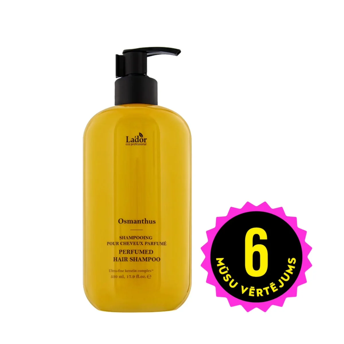 LADOR Parfimēts šampūns matu kopšanai ar Osmanthus aromātu