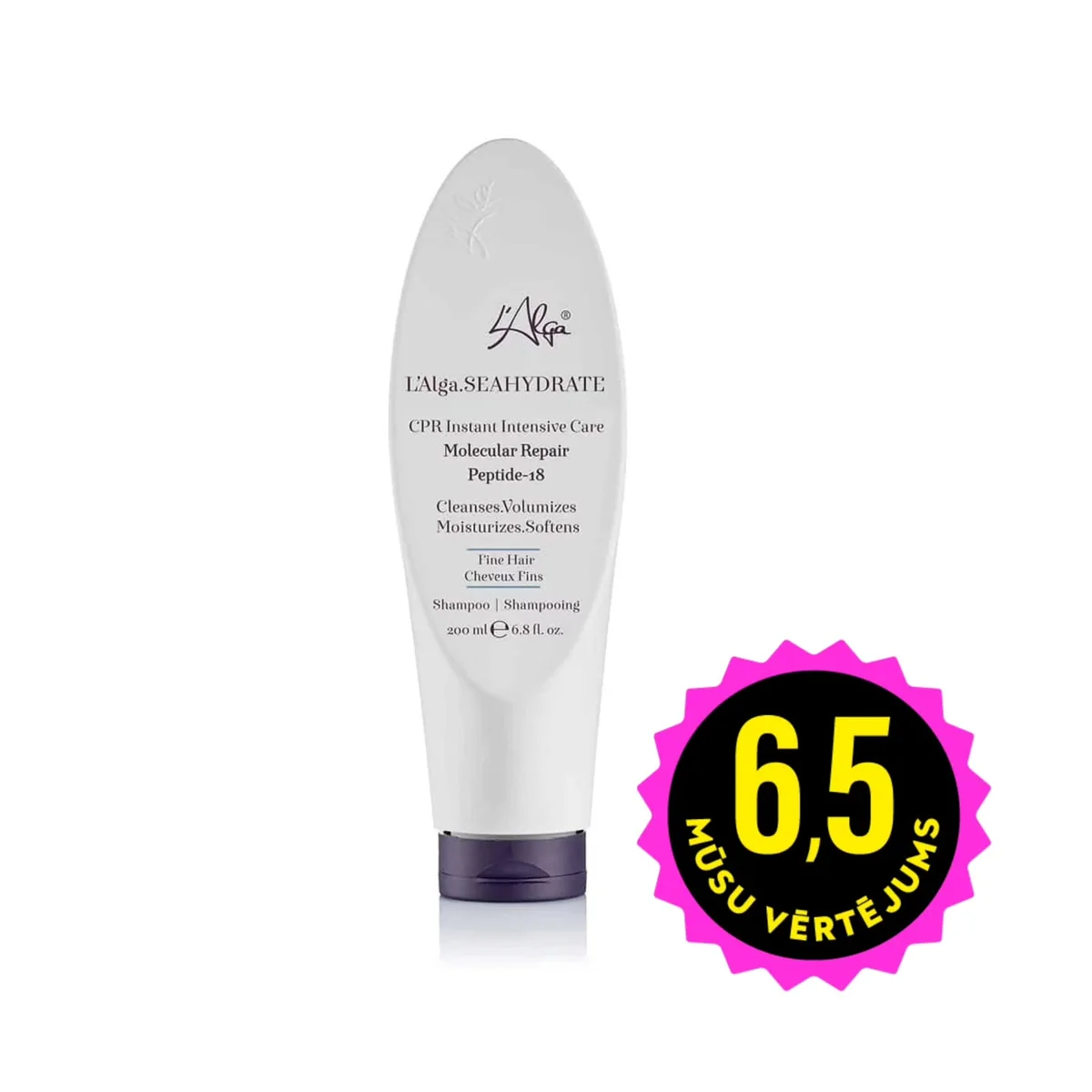 L’ALGA SEAHYDRATE peptide-18 šampūns plāniem matiem