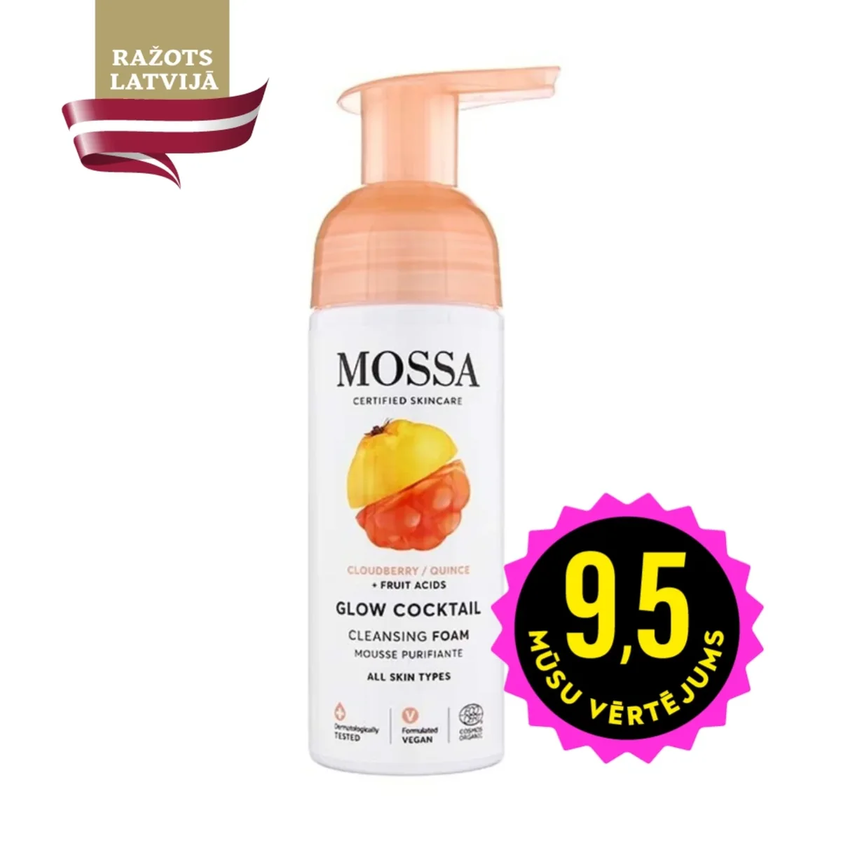 MOSSA Glow Cocktail Attīrošas putas