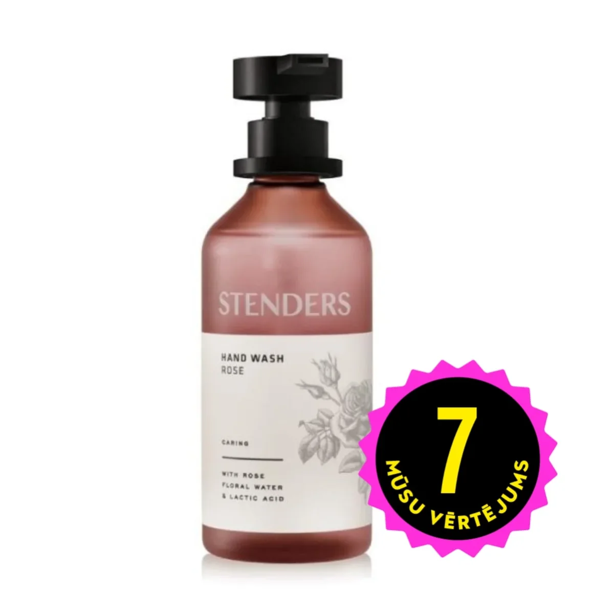 STENDERS Roze šķidrās ziepes