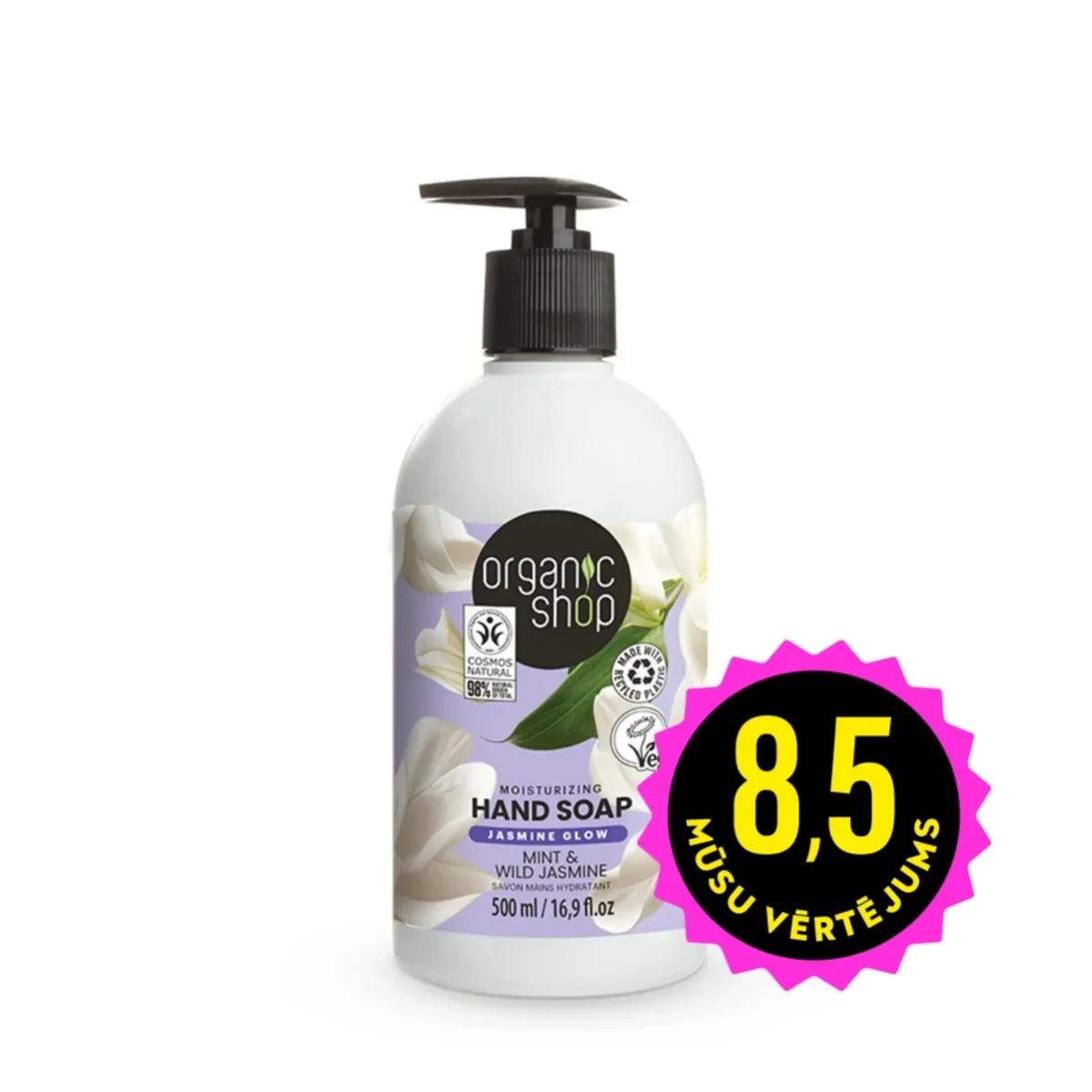 ORGANIC SHOP Mint&Wild Jasmine šķidrās roku ziepes