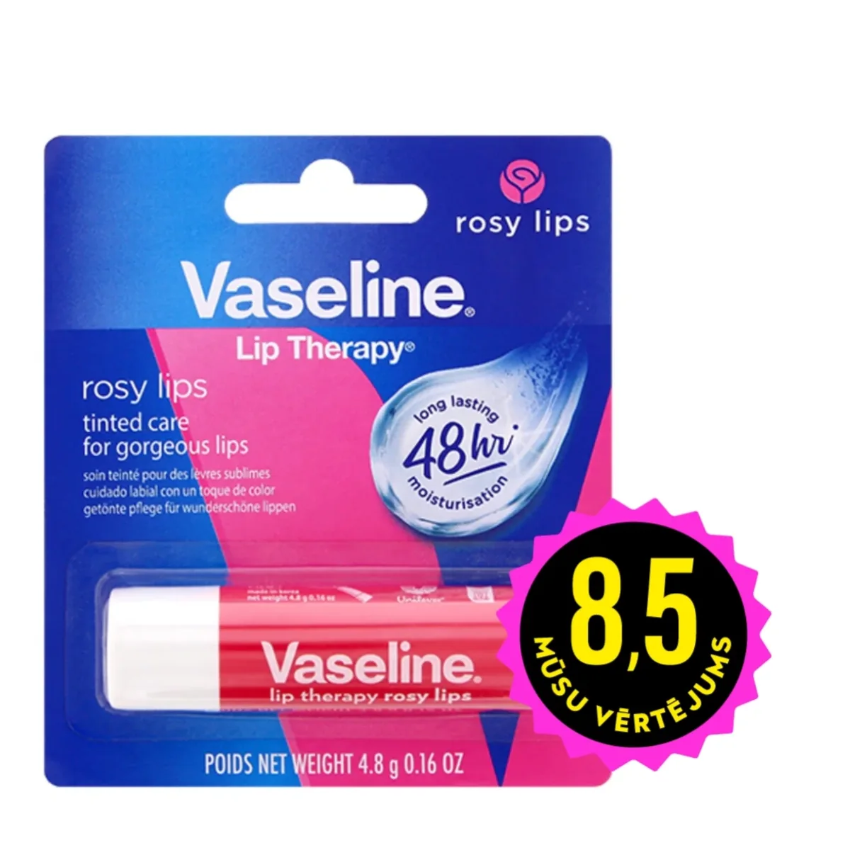 VASELINE Rosy lips lūpu balzams