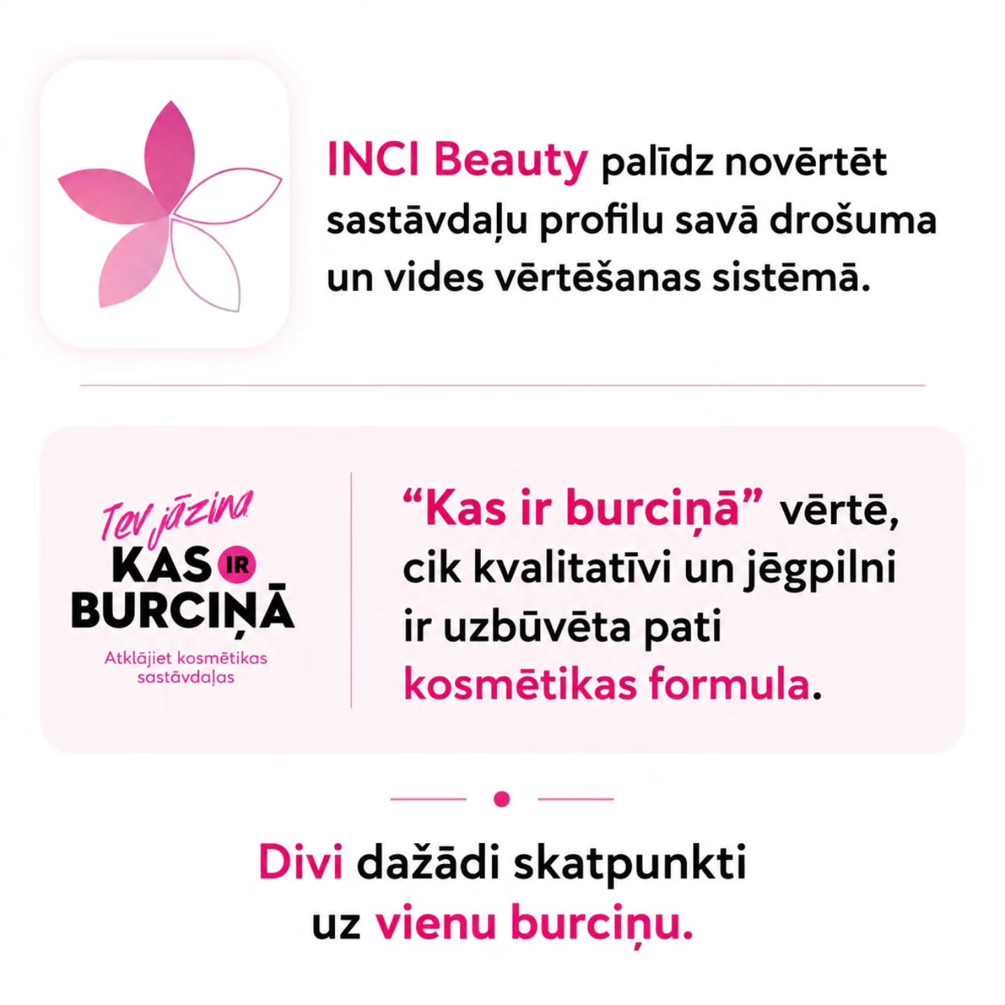 INCI Beauty savā vērtēšanas sistēmā lielu uzmanību pievērš sastāvdaļu potenciālajam riskam cilvēkam un videi.
