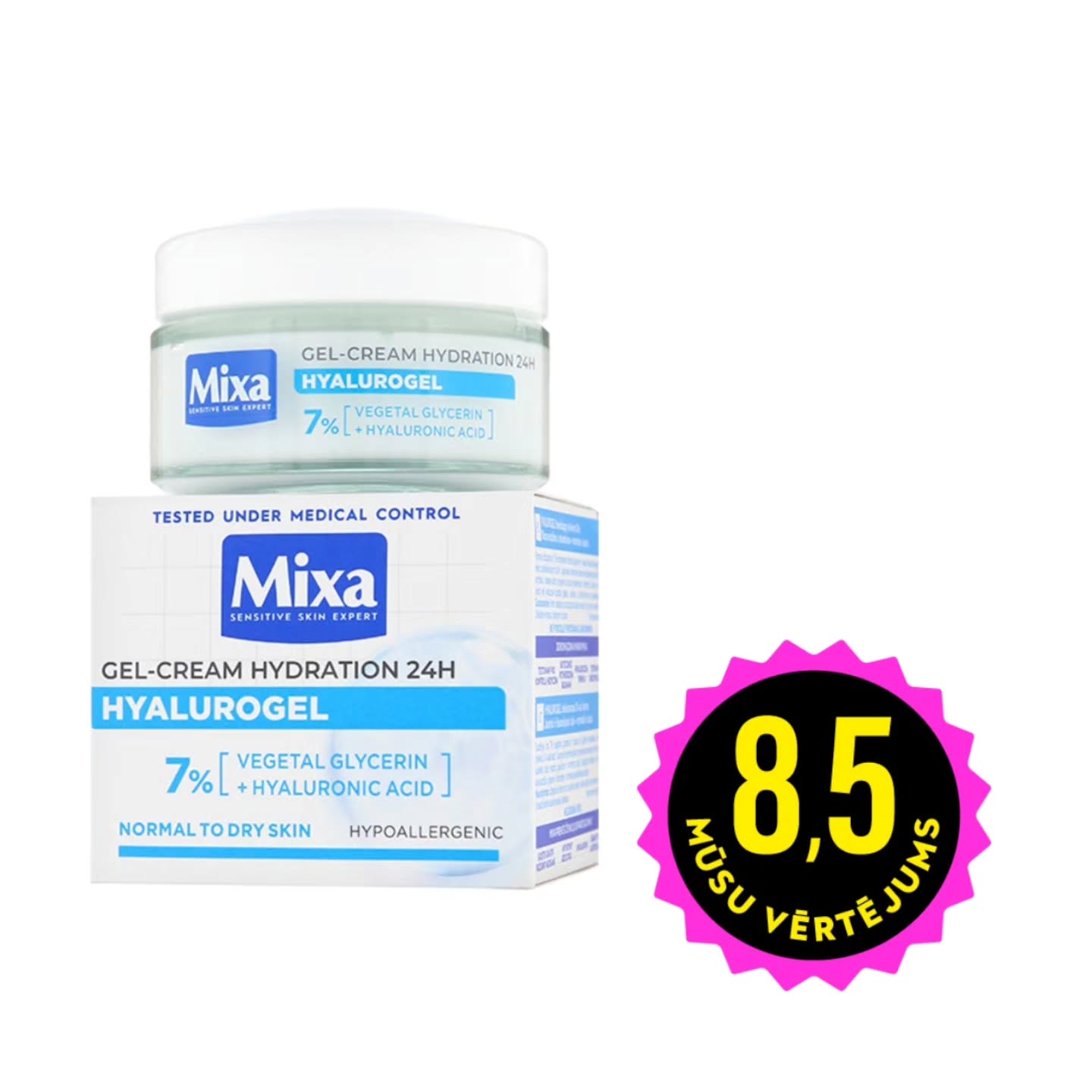 MIXA Hyalurogel Light intensīvi mitrinošs želejkrēms