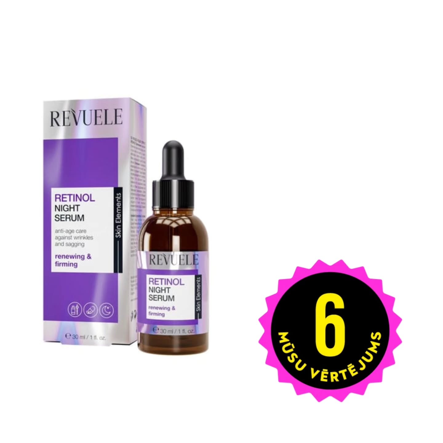 Revuele Retinol Night Serum nakts retinola serums.