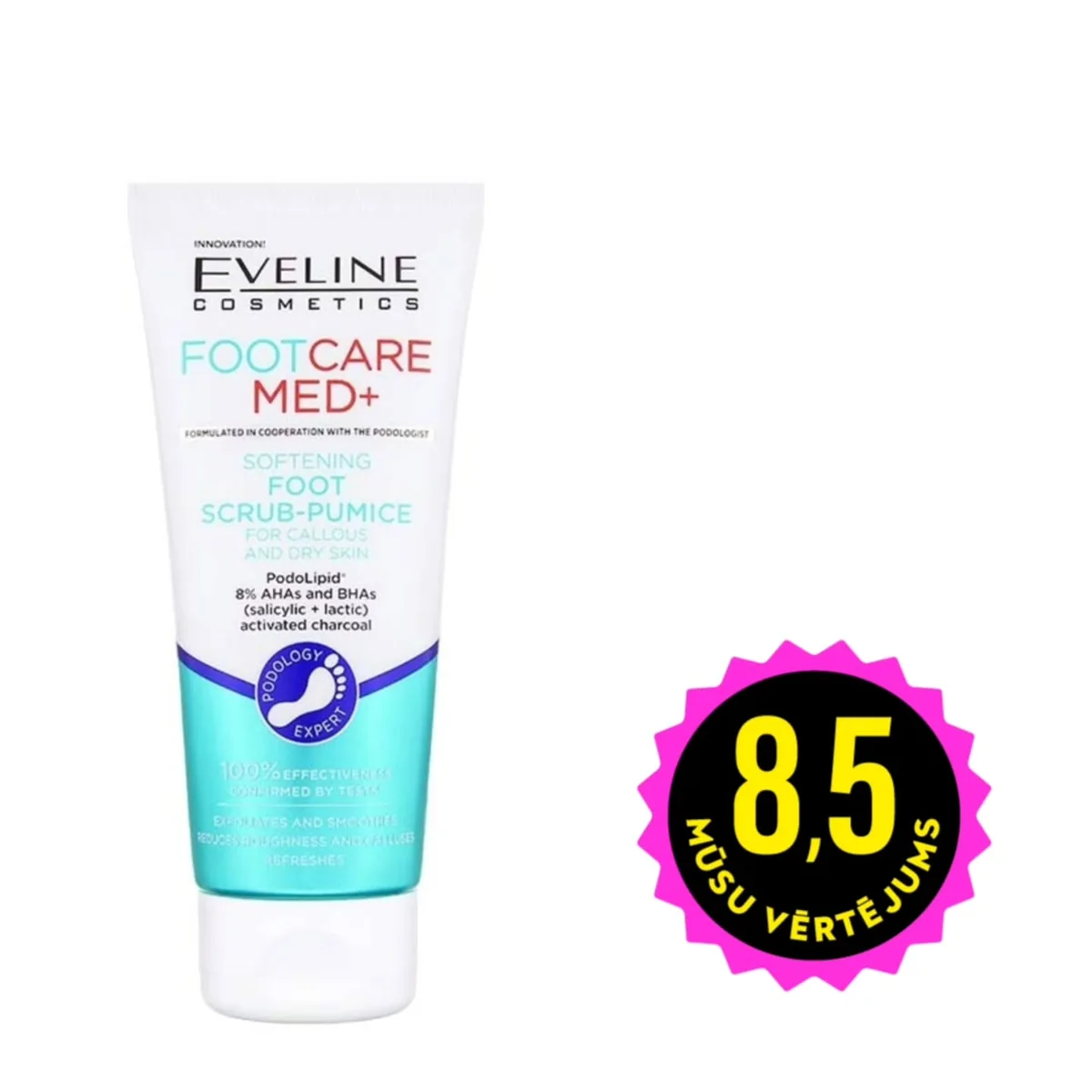 EVELINE Foot Care Med+ mitrinošs pīlings kājām