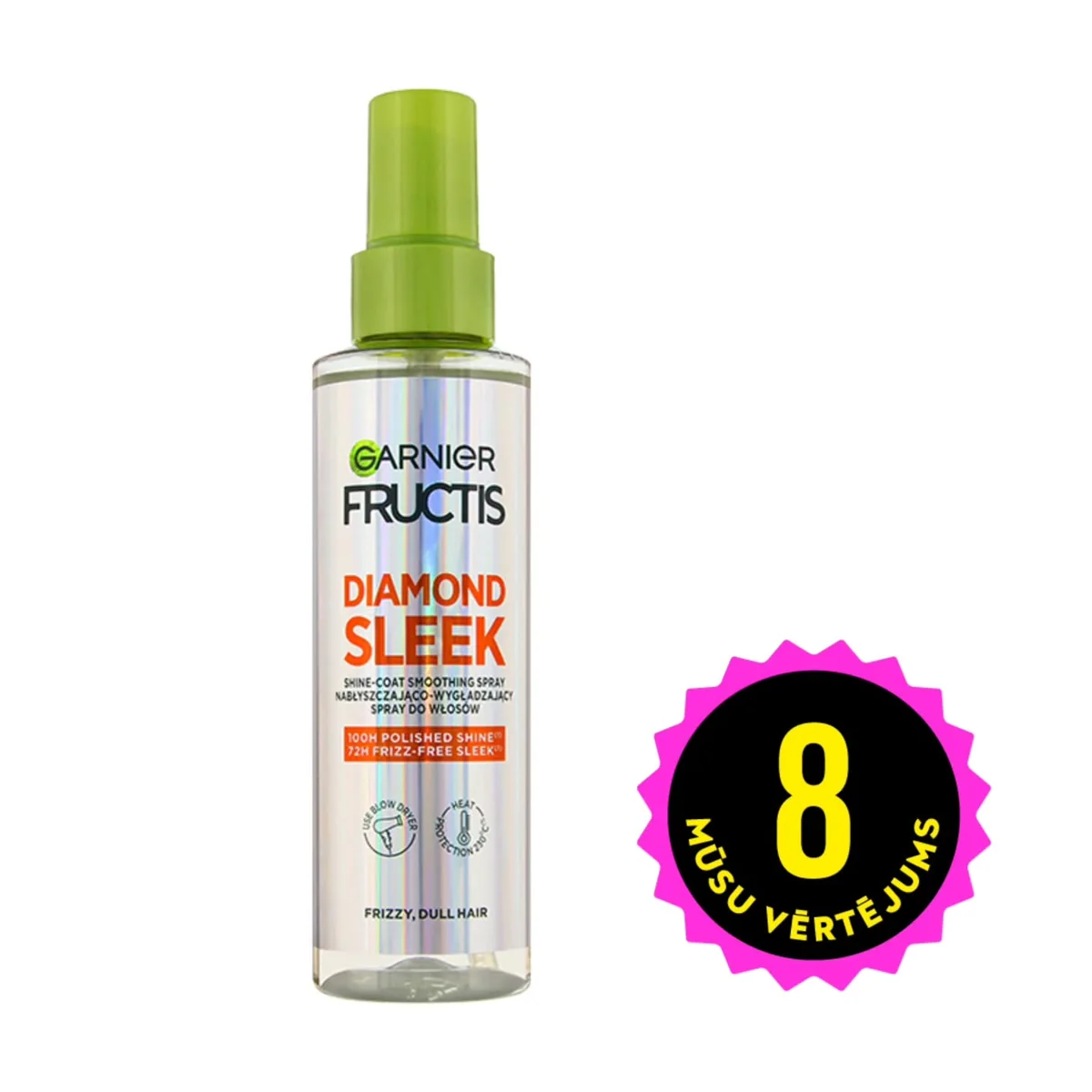 FRUCTIS Diamond Sleek sprejs matu spīdumam un gludumam